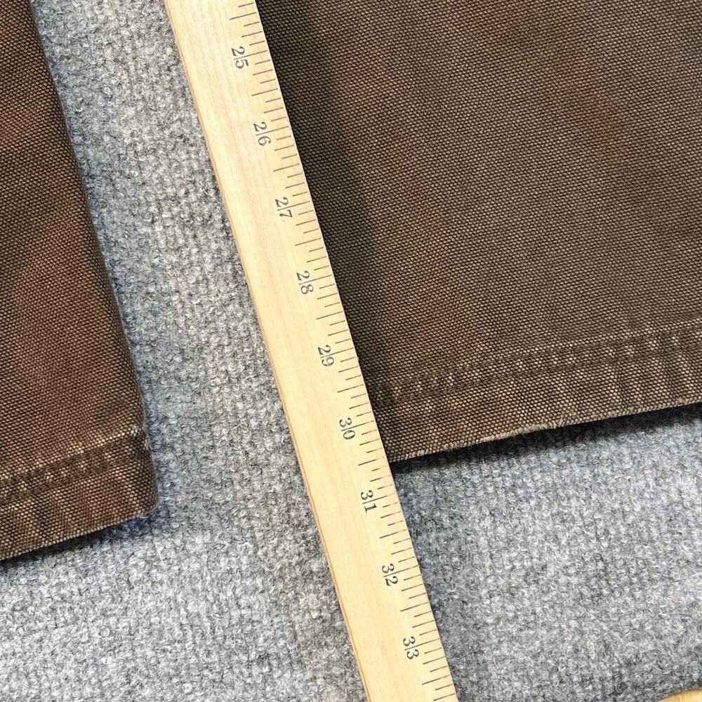 Duluth Trading Co Pants Mens 34x34 Brown Canvas Khakis Relaxed Fit Workwear - Picture 9 of 12